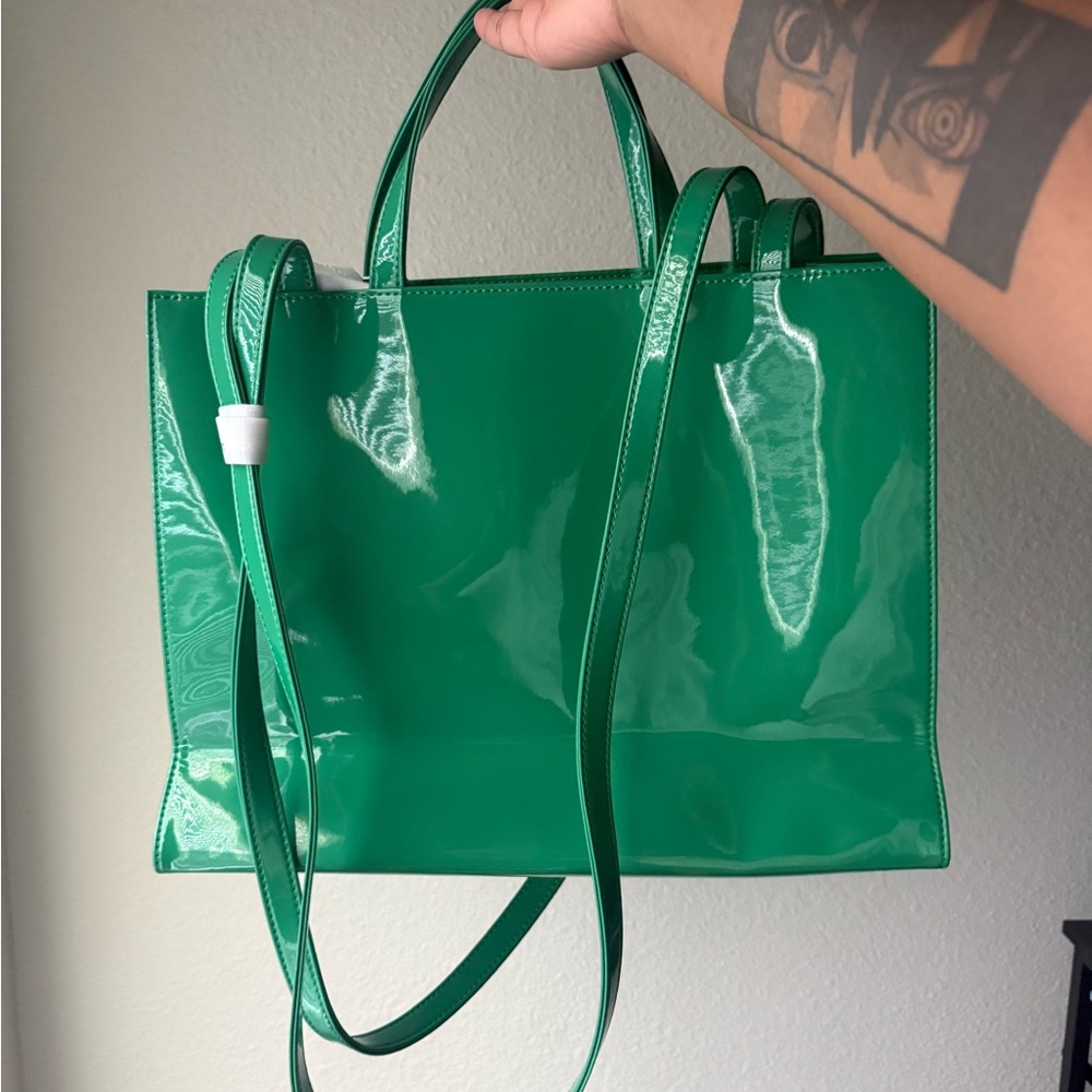 Telfar Shiny Green Tote Bag - Picture 2 of 4